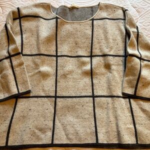 Eileen Fisher Windowpane Sweater